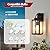 Dusk to Dawn Sensor Outdoor Light Fixtures, 13 inches Porch Sconces Wall Mounted Lighting with E26 Sockets, Glass Shades Exterior Waterproof, Anti Rust Matte Black Wall Mount Front Door Lantern, 2Pack