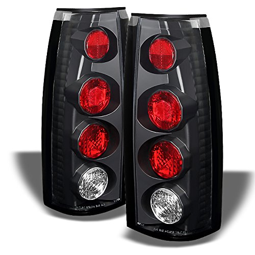 AKKON - For Chevy C/K C10 Tahoe GMC Jimmy Sierra Suburban Yukon Pickup Truck Black Tail Lights Brake Lamps