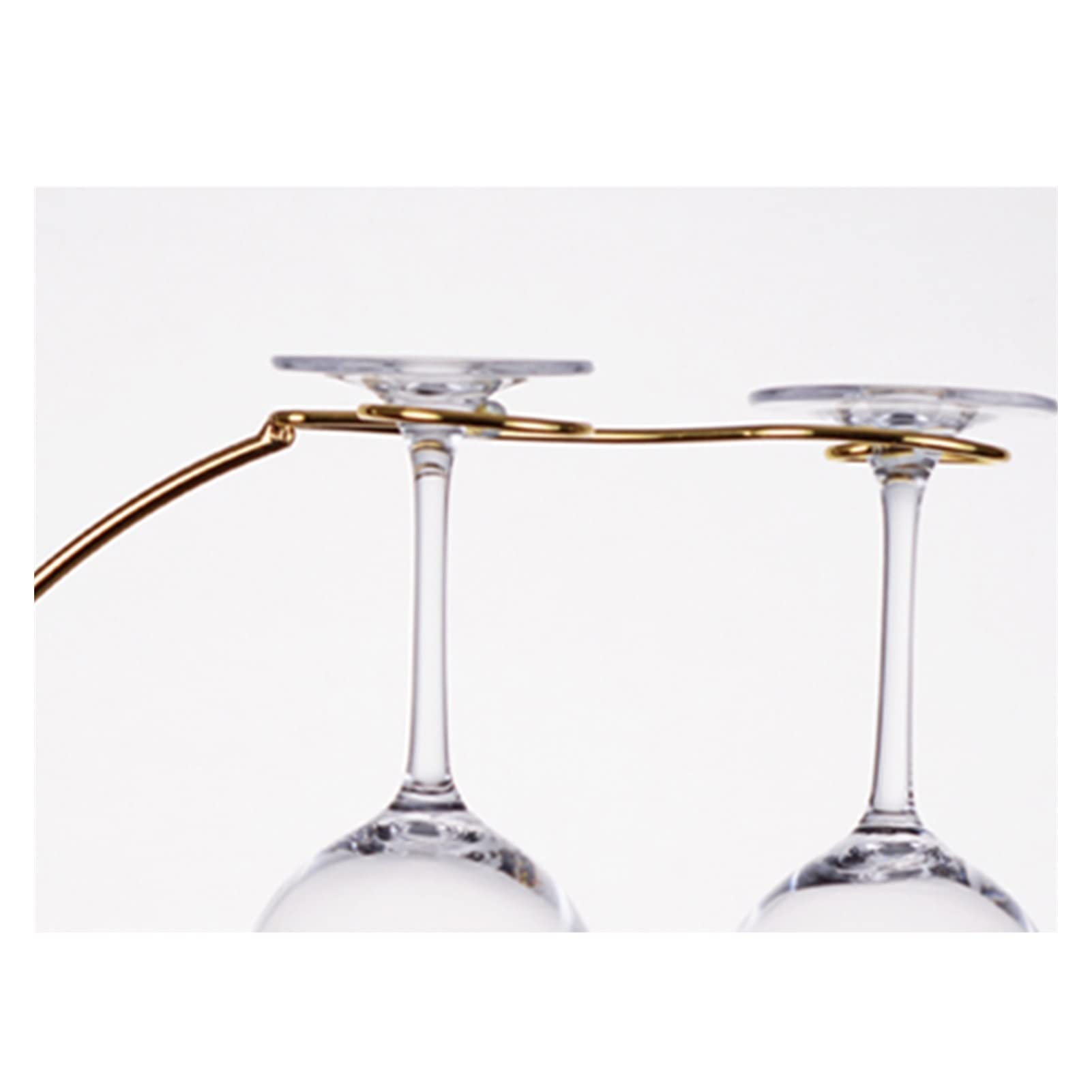 Botellero de vino Racks para encimera de hierro forjado estante para copas de vino boca abajo estante de vino adornos para el hogar estante de exhibición de vino estante de botellas de vino pequeño