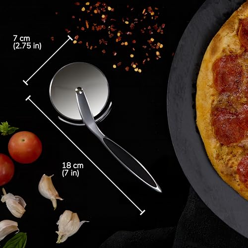 Cready Proslice | Premium Pizzaschneider aus Edelstahl | Pizzaroller & Pizza Schneider mit Anti-Rutsch-Griff… – Ansicht 5