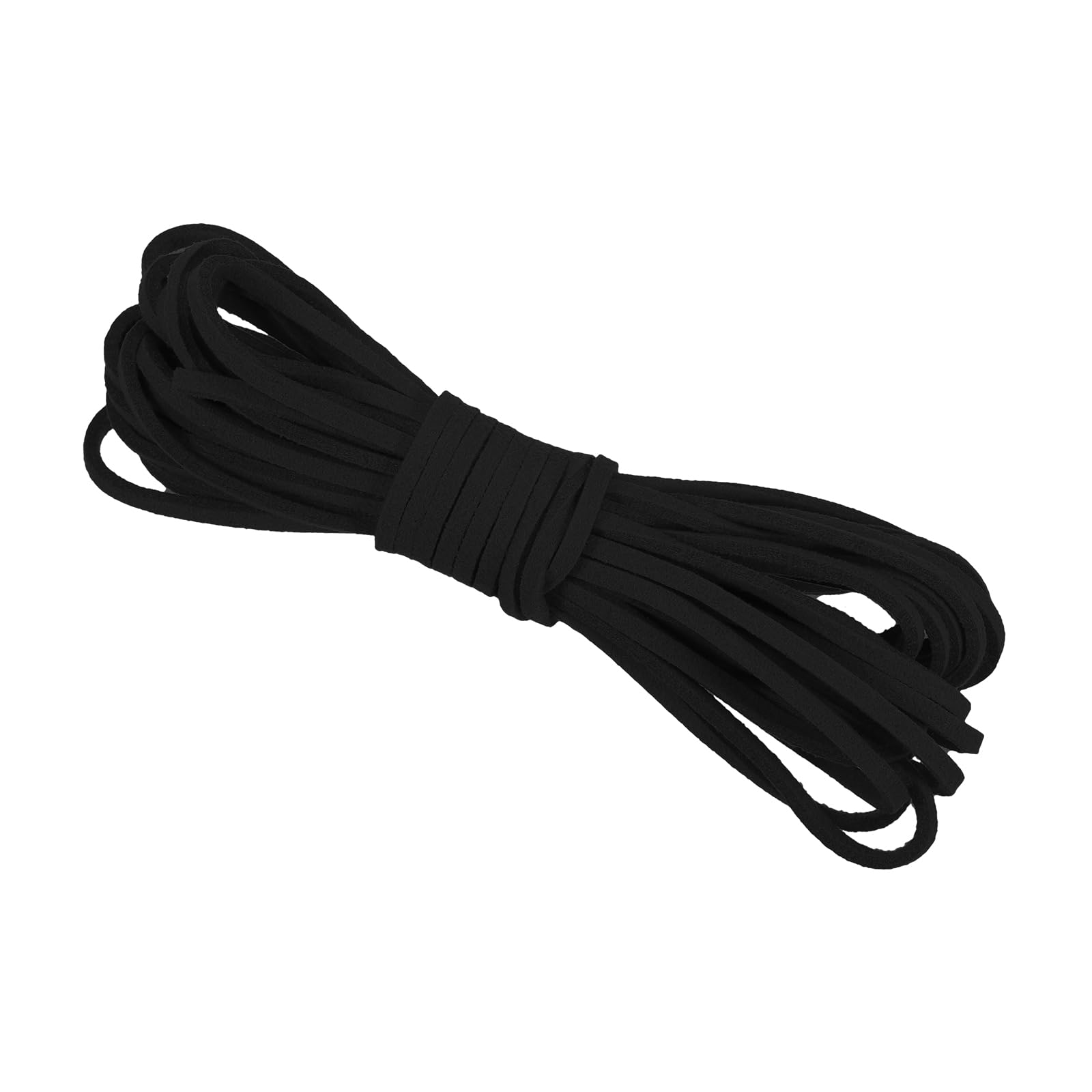 PATIKIL 5.5 Yards x 3mm Faux Suede Leather Cord, Leather Lace String for Bracelet Necklace Beading Making DIY Crafts, Black