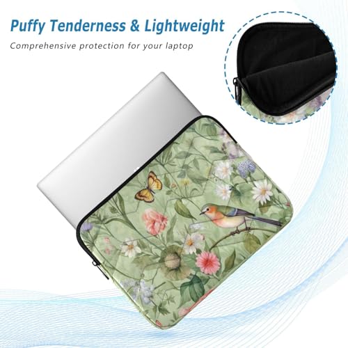 Funda para portátil floral Spring Birds 13-14 pulgadas miniatura 5
