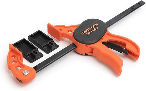 Miniatura 7 de Jorgensen 33804 E-Z HOLD Abrazadera para HobbyCraft de 4 pulgadas, negromarrón