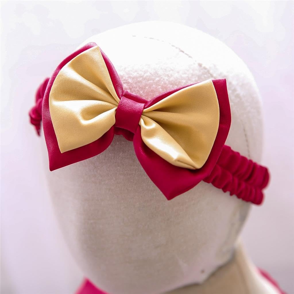 Dressy Daisy Baby Toddler Girls' Special Occasion Dresses Wedding Flower Girl Christmas Party Fancy Ball Gown with Headband - Image 6