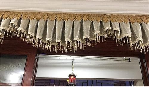 Aeromdale Bead Fringe Trimming Tassels Braid Jacquard Ribbon Sewing Trim For Curtain Tablecloths Wedding Decorated 1 Yard - B #TOP1