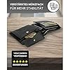 Kronenschein® Geldbörse Herren Leder mit RFID Schutz I Echtleder Portemonnaie groß I Geldbeutel für Männer I Brieftasche Wallet I Portmonee Damen Nappa Leder (Schwarz) #2