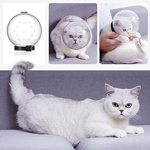 Cat Muzzle Cat Adjustable Hood, Breathable Anti Bite Muzzles Prevent from Cats Puppy Biting and Chewing, Safety Prevent for Small Pets (Medium)