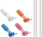 CamelBak Eddy+ Kids Replacement Bite Valve & Straws Multi-Color, 4-Pack