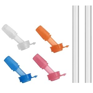 CamelBak Eddy Kids Replacement Bite Valve Straws Multi-Color 4-Pack