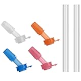 CamelBak Eddy+ Kids Replacement Bite Valve & Straws Multi-Color, 4-Pack