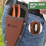 Pruner Holster Pruning Shears Hanging Pouch PU Leather Pliers Pruner Holder for Hand Pruner, Garden Shears,Clippers1
