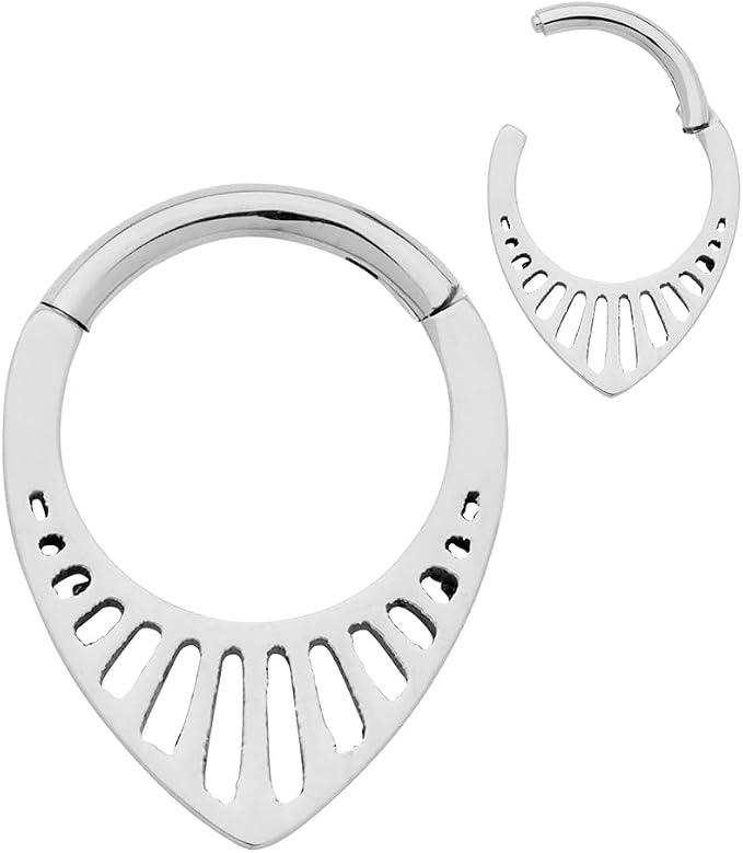 2 Anneaux De Nez En Titane 20G - Piercings Helix Tragus Septum - 6mm à 10mm
