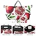 Red Fruits Watercolor Pomegranates Duffle Bag Women Travel & Makeup Pouch Set, Fashion Women Carry on Bags for Airplanes Garment Duffle Bag