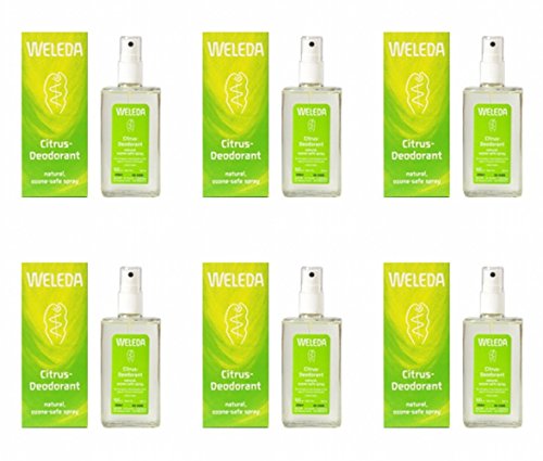 (Pack Of 6) Weleda (uk) - Citrus Deodorant - (100ml)