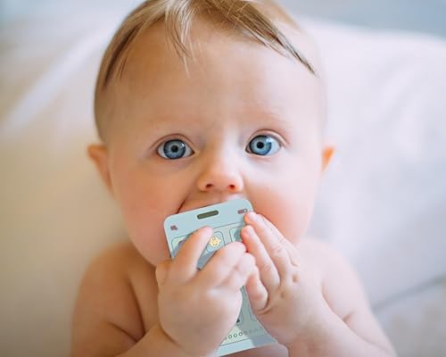 Miniatura 6 de Juguete de mordida en forma de teléfono de silicona suave para molares de bebé, niños y niñas, juguete de dentición, mordedor para masticar, juguete