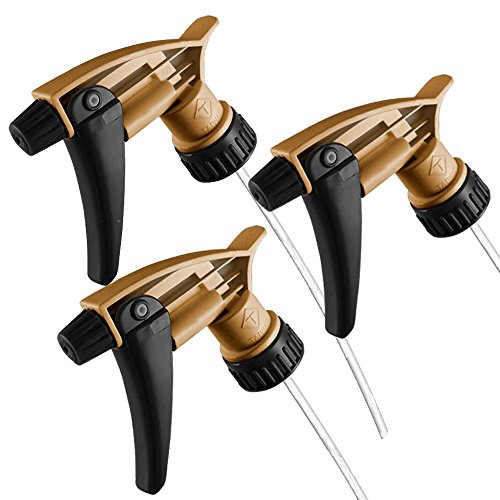 HI-TECH Black & Gold Acid Resistant Trigger Sprayer (3 Pack)