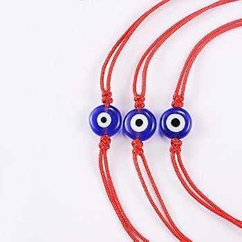 VU100 3 PCS Corde Noir Fille Bracelet Mauvais Oeil Bracelet de Bonne