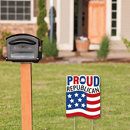Big Dot Of Happiness Proud Republican - Outdoor Lawn Sign - Political Election Party Yard Sign - 1 Piece #TOP20