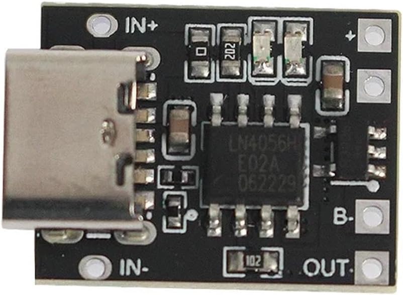 TP4057 Type-C Lithium Battery Charger: 1A Polymer Battery Protection Board with Over-Temperature Safety(4.35V)