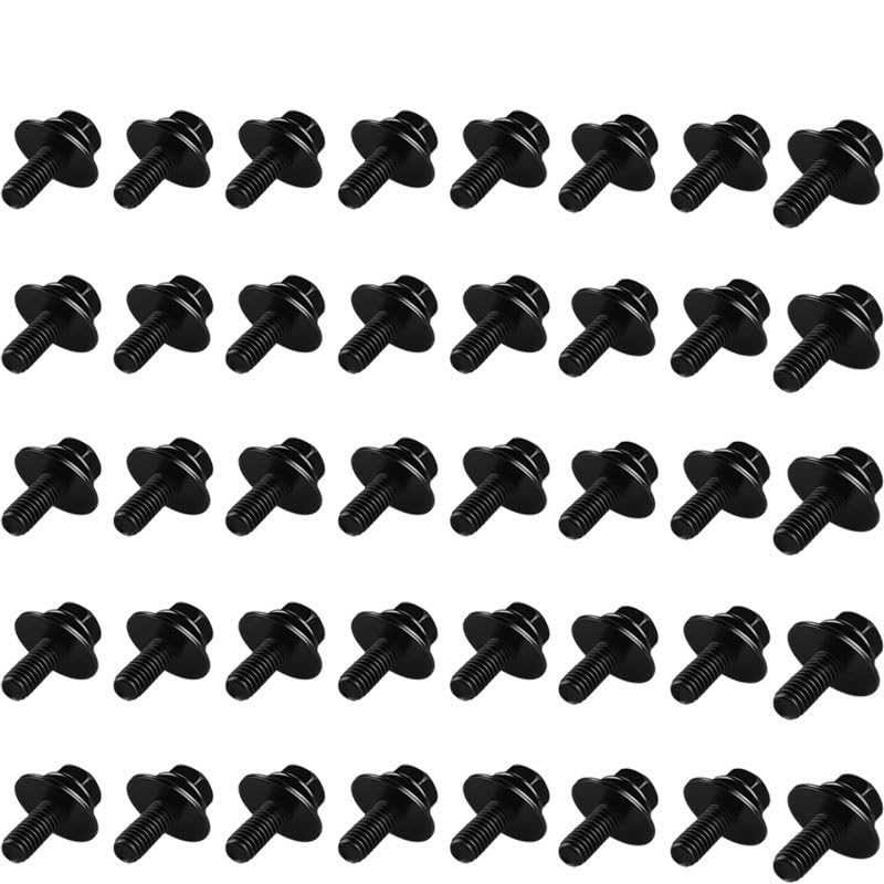 Car M6 Body Bolts for Car Body for Fender Bumper Engine Cover Splash Shield Guard Bumper Fastener Rivet Screws(40PCS)