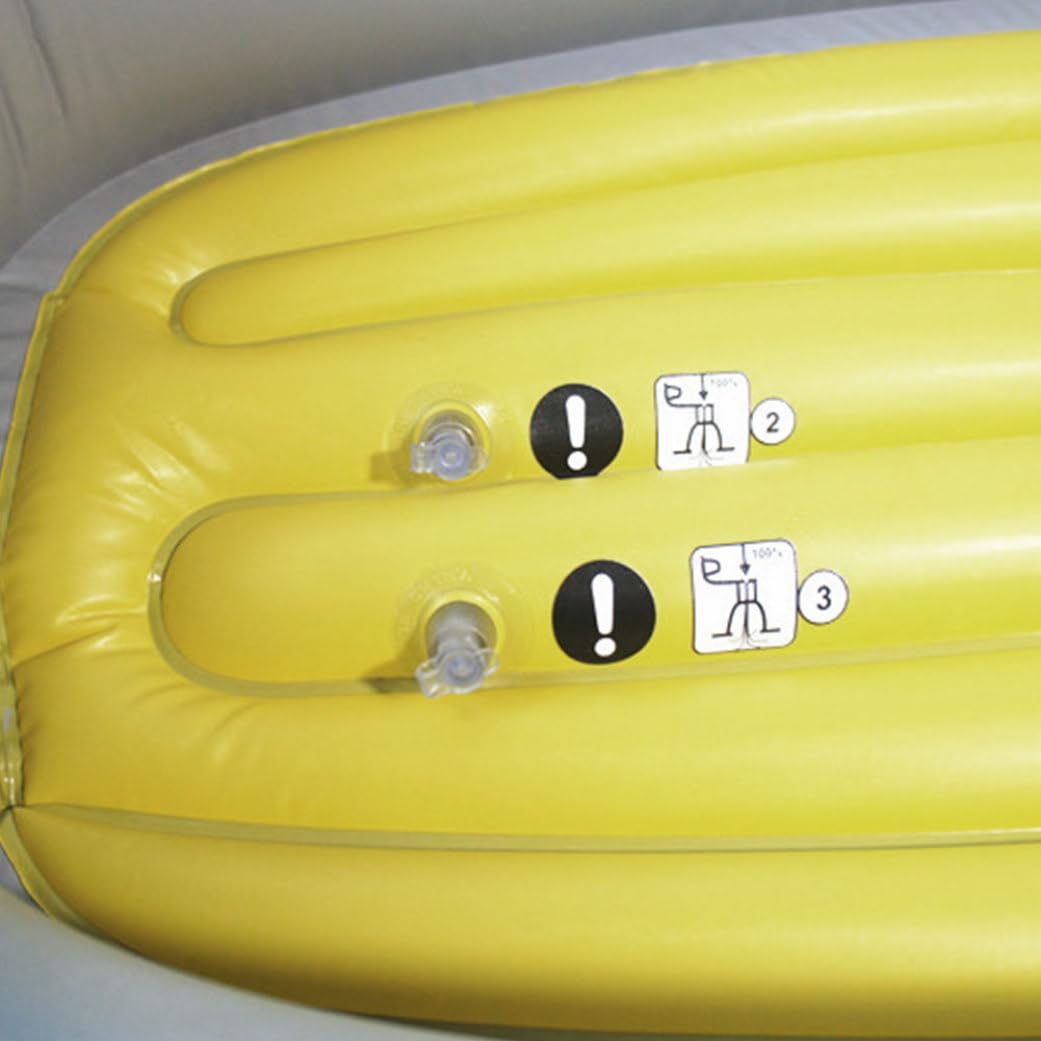 Ensemble de Bateaux gonflables, Bateaux à rames épais pour Enfants, Une Personne, Jaunes, ternes