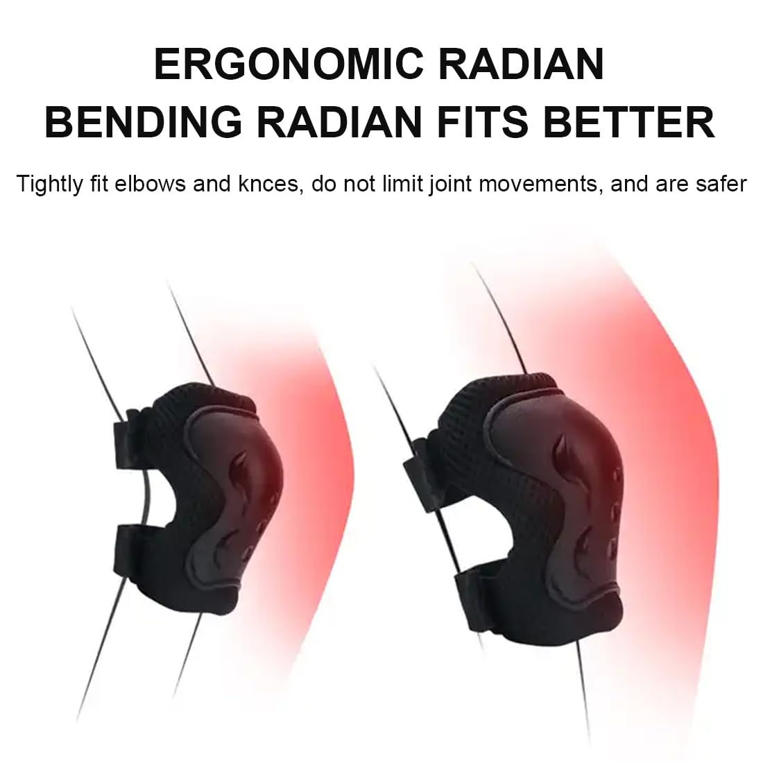 GXGM Set Protezioni Bambini - 6 Pezzi Con Ginocchiere, Gomitiere E Polsiere Per Sport