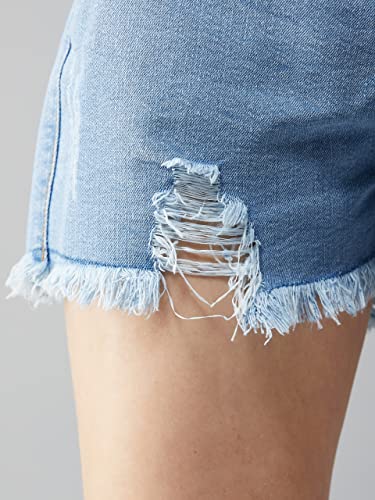 Image of Dolce Crudo Women's Regular High Rise Stretchable Denim Shorts