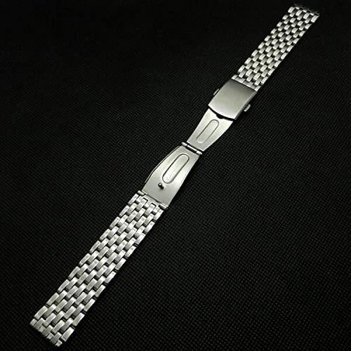 Bracelet de montre acier inoxydable argenté chic et robuste en maillons métalliques - 3