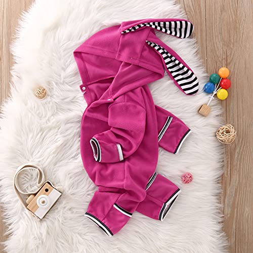 Rabbit Hooded Baby Footed Romper Infant Jumpsuit Ears Girls Coat Boys Girls Coat&jacket Toddler Fall Coat3