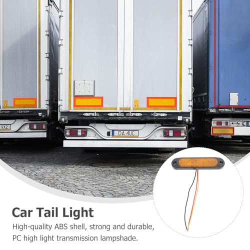Feu de stop clignotant jaune Healvian 27 LED sécurité remorque - 2