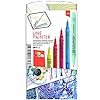 Derwent Graphite Pens, Graphik Line Painter Colored Pens, Palette No.1, 5 Pack (2302230)