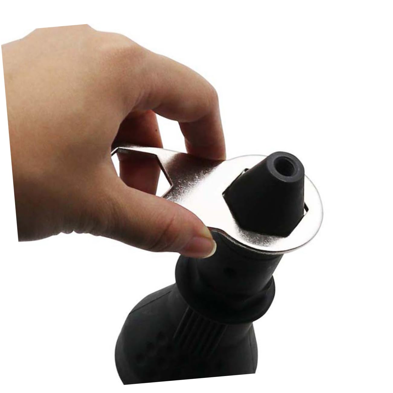 NUOBESTY Adattatore per Trapano Rivettatrice Elettrica Nero in Metallo Testa Filettata, Design Compatto e Ergonomia, Kit da 3 Pezzi per Rivettatura Veloce e Precisa