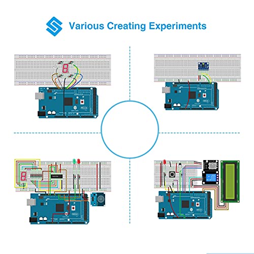 SunFounder Project The Most Complete Electrnoics Starter Kit Compatible with Arduino Mega R3, 73 Tutorials Included - Afbeelding 5