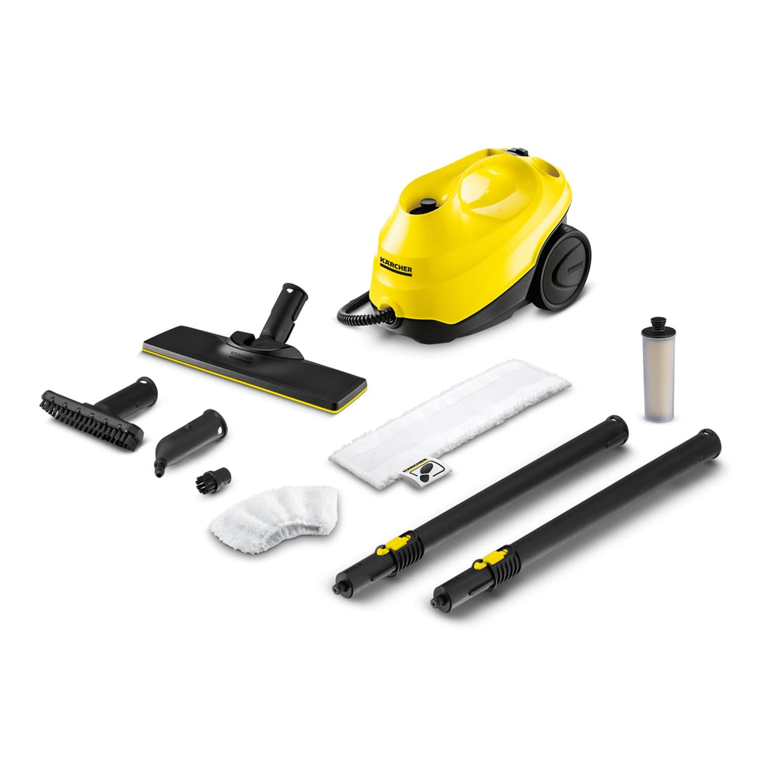 Kärcher SC 3 EasyFix Steam Cleaner, 1900W, 3.5 bar, 1L, 75m², Heats in 30s, Includes Floor Cleaning Kit, Descaling Cartridge, Nozzles, White — view 9