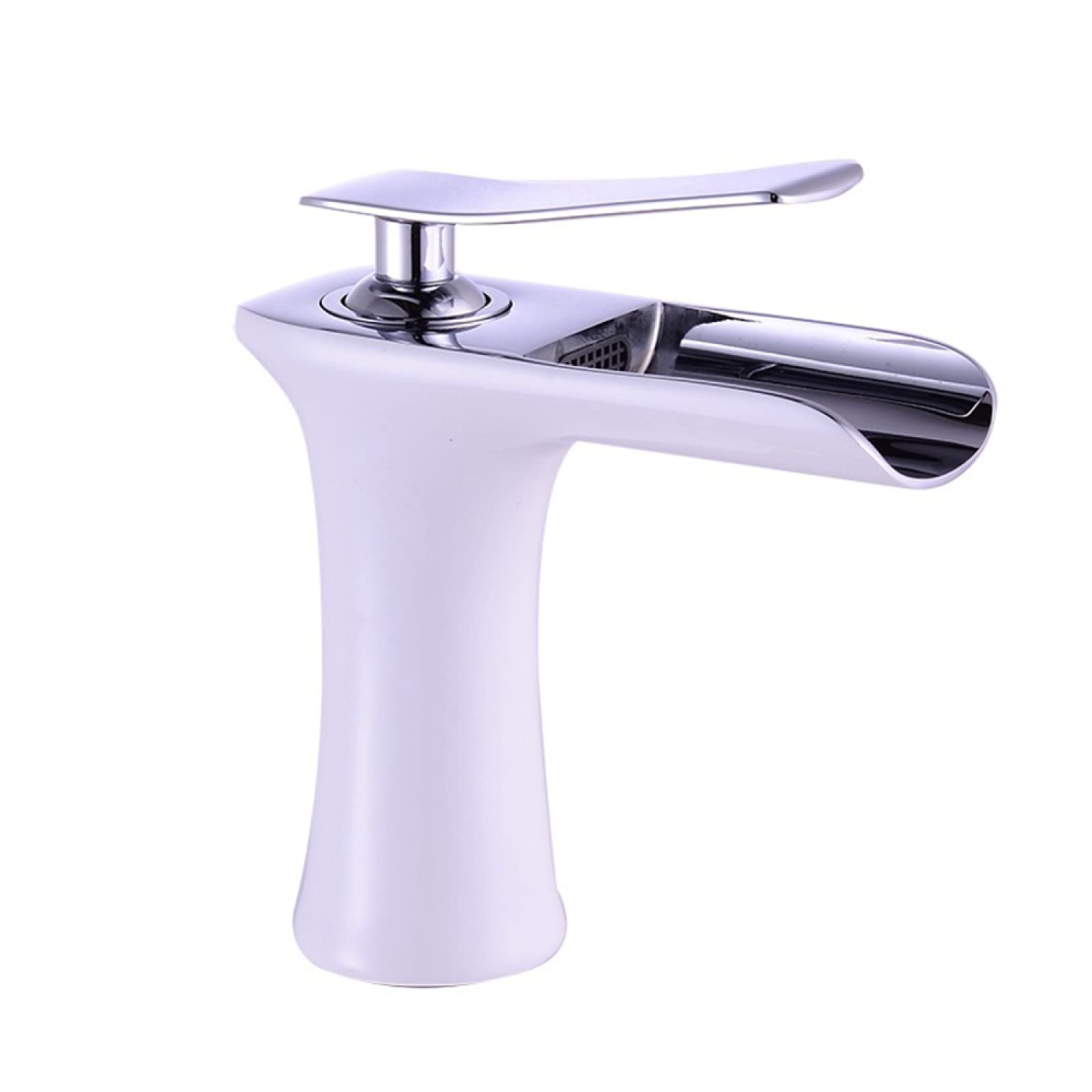 Robinet cascade de salle de bain mitigeur eau chaude froide laiton pour lavabo