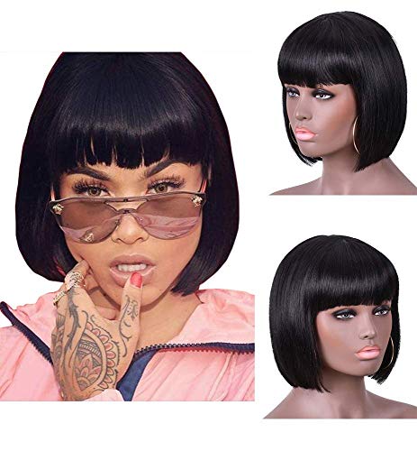 Short Curly Hair Wigs for Black Women Kinky Curly Wigs 10 Inch