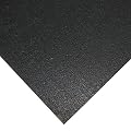 Rubber-Cal 03_101_WAB_02.5 "Elephant Bark Rubberized Flooring, Black, 1/4-Inch x 4 x 2.5-Feet