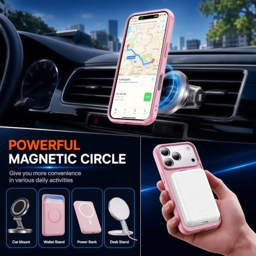 Image of for iPhone 18 Pro Max & iPhone 17 Pro Max Case with Stand,Pink