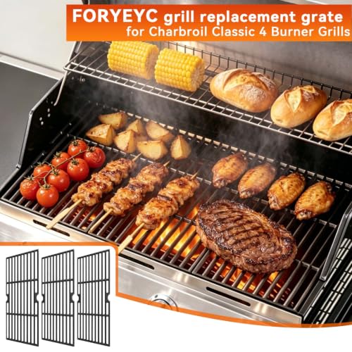 16-7/8" Cooking Grates for Charbroil 463420508, 463420509, 463420511, 463436213, 463436214, 463436215, Master Chef, Kenmore, Cast Iron Grill Grid Replacement Parts for Thermos 461442114, Backyard by FORYEYC - Used condition - Image 7