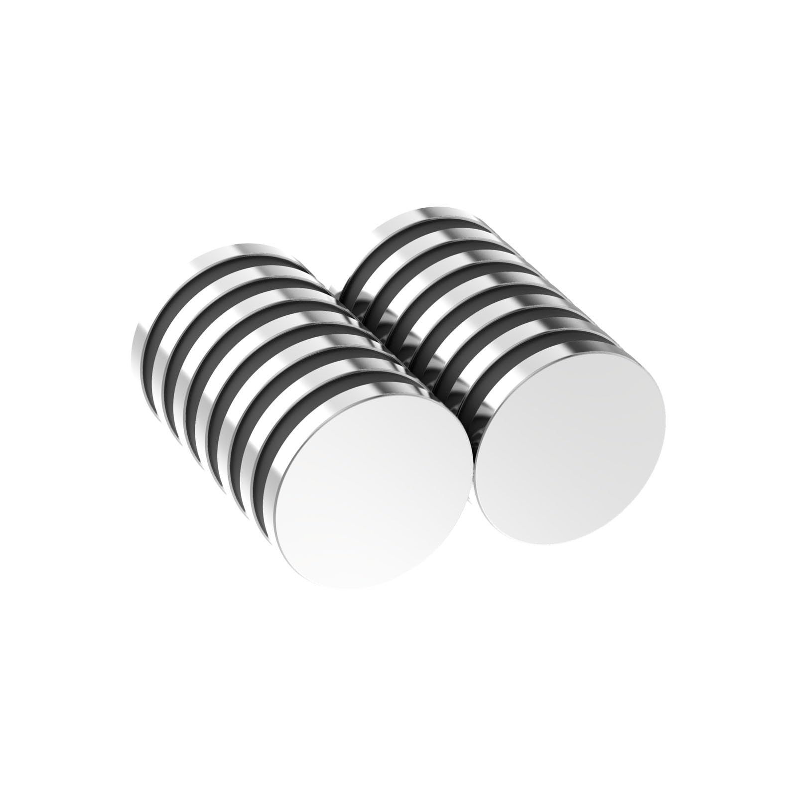 Super Powerful Rare Earth Magnets-N42,NiCuNi,1.0" D x 1/8" H - 14 Pack, Heavy Duty Strong Neodymium Disc Magnets for Fridge, DIY, Building, Scientific