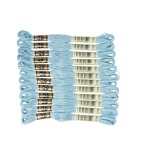 Image of DMC 6-Strand Embroidery Cotton Floss, Light Peacock Blue