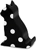 kate spade new york Acrylic Cell Phone Stand, Novelty Phone Holder for Desk, Black Cat Picture Dot