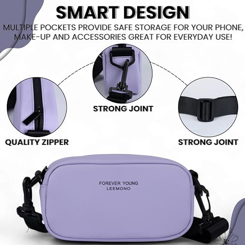 Image of TS WITH TECHSUN Small Crossbody Bag for Women | PU Leather Sling Bag with Adjustable Strap | Women's Handbags | Mini Purse for Women | Travel Crossbody Pouch For Keys, Makeup Etc.