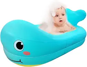 Banheira Inflável Piscina Baleia Feliz Infantil Dobrável PVC (Balei)