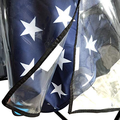 HSJH Universal Size Double Stroller Raincoat Waterproof Side by Side Baby Umbrella Stroller Rain Cover Scooter Twin Wind Shield Jogger City