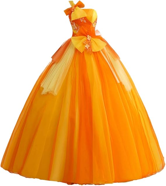 Amazon カラードレス ゆったり フォーマルドレス レース 花柄 ロングドレス マキシ丈 パーティードレス ワンピース 二次会 花嫁衣裳 演奏会 披露宴 結婚式 発表会 忘年会 演出 舞台 花嫁 司会 ウェディングドレス オレンジ イブニングドレス 通販