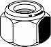 M20-2.50 Plain Finish A4 Stainless Steel Nylon Insert Lock Nut, 5 pk.