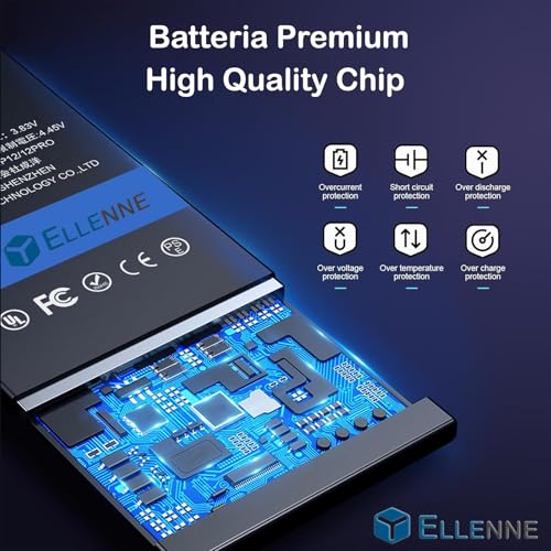 ELLENNE - Akku für Apple Watch Serie 6 44mm - iWatch 6Gen. 303mAh A2327 mit Schraubendreher-Set enthalten