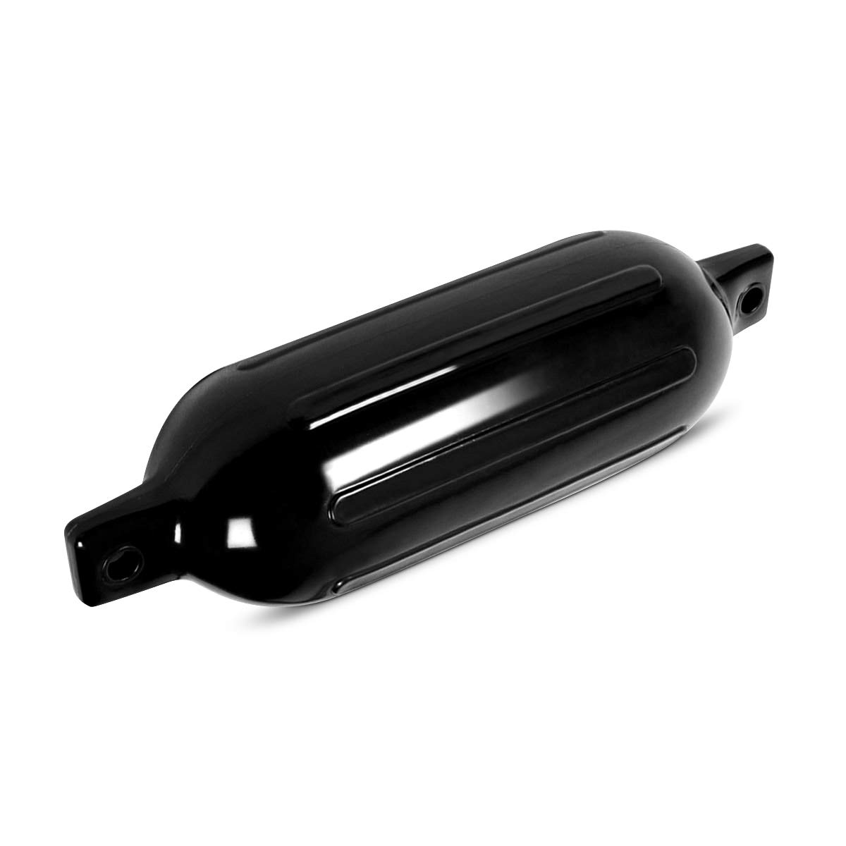 GOPLUS Pare-Battages Cylindrique avec Double Œillets, 3mm Epaisseur pour de Bonne Hermétique et Résistance au Choc, Pare-Battage Gonflable avec Valve, Fabriqué en PVC, Noir