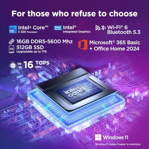 Image of Lenovo IdeaPad Slim 3 (2026) Intel Core 5 320 (16GB RAM /512GB SSD /15.3 inch (38.35cm) Care